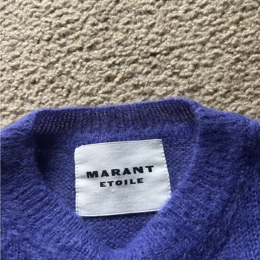 ISABEL MARANT Sweater 34 Etoile Drussell Super Kid Mohair Wool Ombre Sunset - Picture 2 of 8
